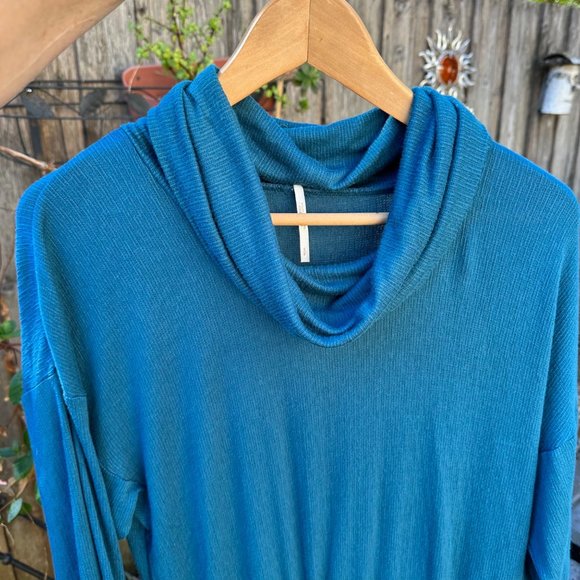 Free People Sundown Cowl Neck Ruched Mini Dress Size Small - Picture 7 of 16